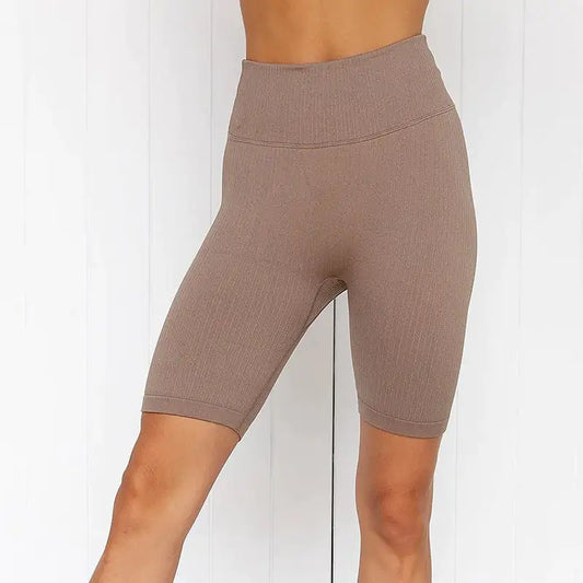 Women's High Waist Casual Yoga Gym Shorts